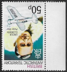 1979 British Antarctic. SG.77aw 50p Lincoln Ellsworth. w14 inverted U/M (MNH)