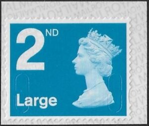 U3032 2nd Large bright blue MFIL M21L T3 Walsall/ISP U/M (MNH)