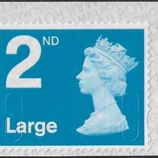 U3032  2nd Large bright blue  MFIL  M21L T3  Walsall/ISP  U/M (MNH)