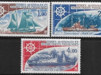 1976  French Antarctic  SG.104-6 U/M (MNH)