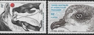 1980  French Antarctic  SG.138-9  Antarctic Fauna. U/M (MNH)
