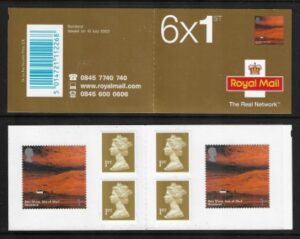 2003 PM10  6 x 1st  Scotland ( 2 x SG. 2391 ) + 4 Machin's.