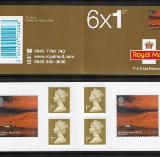 2003 PM10  6 x 1st  Scotland ( 2 x SG. 2391 ) + 4 Machin's.