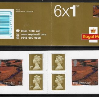 2004 PM14  6 x 1st. Wales - Europa (2 x SG. 2472 ) + 4  Machin's