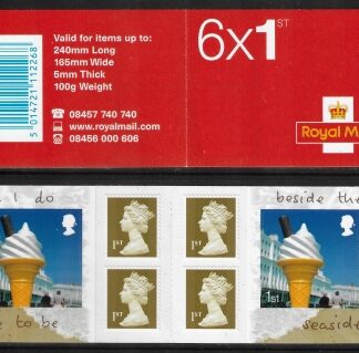 2008  PM15  6 x 1st Beside the Seaside ( 2 x SG. 2848 ) + 4  Machin's.