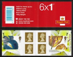 2009 PM18  6 x 1st. NAFAS  ( SG. 2942 & 2943 )  + 4  Machin's (U2983 no 'A' in Mail)