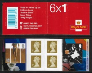 2010 PM22  6 x 1st. Olympics No 2. Track and Basketball (SG. 3022 & 3023) + 4 Machin's (MA10).