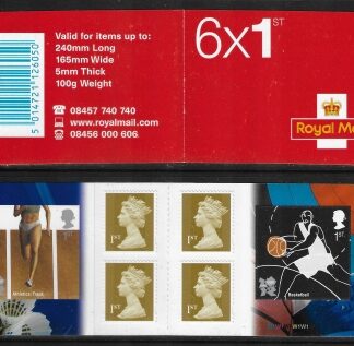 2010 PM22  6 x 1st. Olympics No 2. Track and Basketball (SG. 3022 & 3023) + 4 Machin's (MA10).