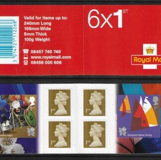 2011 PM30  6 x 1st. Olympics No. 5 Wheelchair Rugby & Paralympic Sailing (SG.3205 & 3206) + 4 Machin's (M11L).