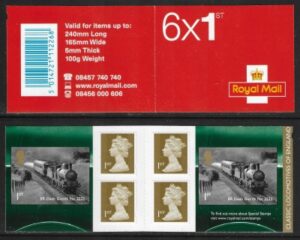 2011 PM31  6 x 1st. Locomotives of England x 2 (SG.3215 ) +4 Machin's (M11L).