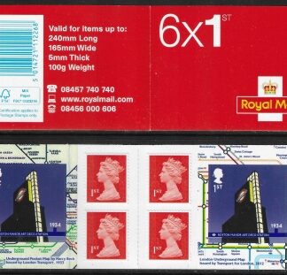 2013 PM35 6 x1st. London Underground (2 x SG.3430) + 4 Machin's (M12L).