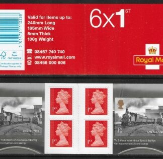 2014 PM45  6 x 1st. Locos of Wales (SG.3634) + 4 Machin's (M14L).