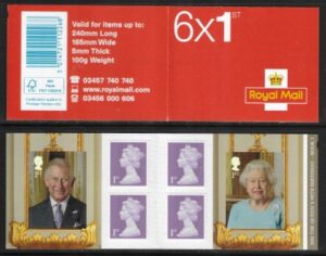 2016 PM50 6 x 1st 90th Birthday QEII Book 1.(SG.3833 & 3834) + 4 Machin's