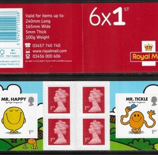 2016  PM54 6 x 1st. Mr Men & Little Miss (SG.3901 & 3902) + 4 Machin (M16L).