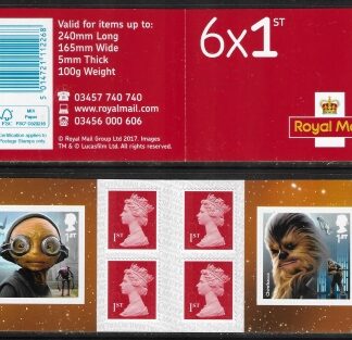 2017 PM57   6 x 1st. Star Wars (SG.4015 & 4016) + 4 x Machin (M17L).