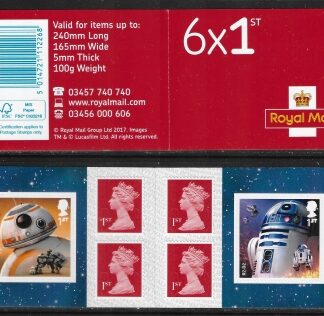 2017 PM58  6 x 1st. Star Wars  (SG.4017 & 4018) + 4 x Machin (M17L).