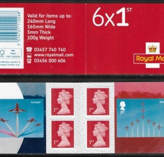 2018 PM60  6 x 1st. RAF Centenary. (SG.4080-1) Plus 4 Machin (M18L).