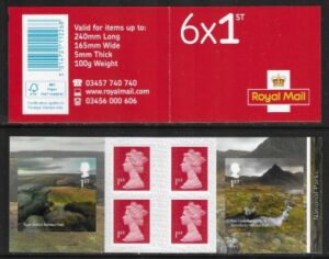 2021 PM77  National Parks  6 x 1st (SG.4468 & 9) + 4 Machin (M21L)