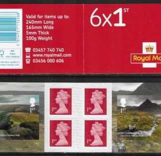 2021 PM77  National Parks  6 x 1st (SG.4468 & 9) + 4 Machin (M21L)