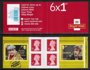 2021 PM78  Only Fools and Horses 6 x 1st (SG.4486&7) + 4 Machins (M21L)