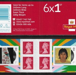 2021 PM79 Paul McCartney 6 x 1st  (SG.4526 &7) + 4 Machins (M21L)