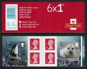 2021 PM81 Wild Coasts 6 x 1st class (SG.4553 & 4) + 4 Machins (M21L)