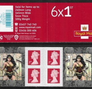 2021 PM83  Wonder Woman 6 x 1st class (SG.4590) +  4 Machin (M21L)