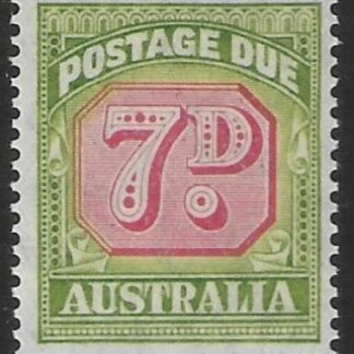 1947 Australia SG. D126 7d carmine & green -  post due U/M (MNH)