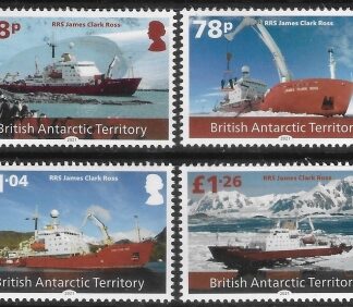2021 British Antarctic. SG.804-7 Final Voyage of RRS James Clarke Ross. set 4 values U/M (MNH).