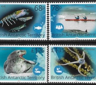 2021 British Antarctic. SG.812-5  Blue Belt Programme. set 4 values U/M (MNH).