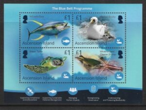 2021 Ascension Island. MS.1338 Blue Belt Programme. mini sheet U/M (MNH).