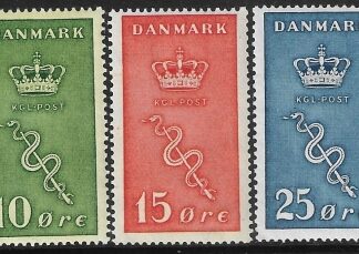 1929  Denmark  SG.252-4  Danish Cancer Research Fund set 3 values U/M (MNH)