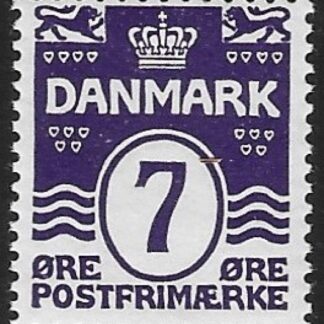 1930 Denmark SG.180  7ö violet  U/M (MNH)