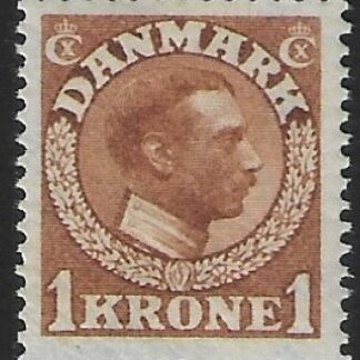 1913 Denmark SG.166  1k  yellow-brown  U/M (MNH)
