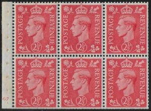 QB34  2½d pale scarlet. cyld 67 no dot. perf.B3(i) mounted mint.