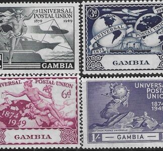 1949 Gambia. SG.166-9  Universal Postal Union set 4 values U/M (MNH)