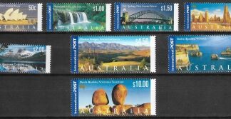 2000 Australia - SG.1982-9  Views of Australia -International stamps. set 8 values. U/M(MNH)