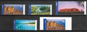 2001 Australia - SG.2121-2125 Views of Australia -International stamps. set 5 values. U/M(MNH)