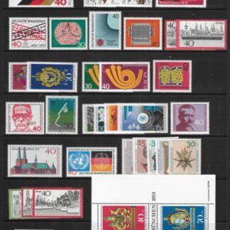 1973 Germany SG.1647-1682 U/M (MNH) cat. values £50