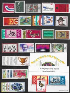 1976 Germany SG.1768-MS.1804  U/M (MNH) cat. value £56
