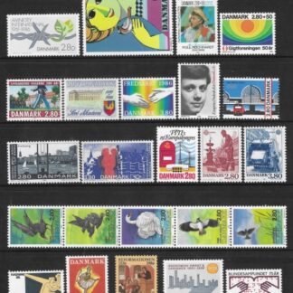 1986 Denmark. Commemoratives SG.814-840 year set complete. U/M (MNH) cat val. £71.00 (2 scans)