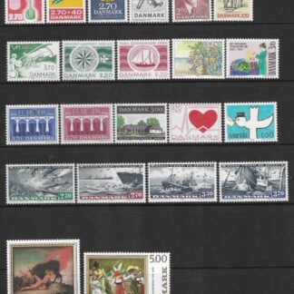 1984 Denmark  Commemoratives SG.770-791 Year set complete U/M (MNH) cat val. £45.00