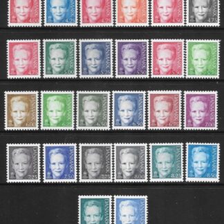 2000-2009 Denmark  SG.1194-1204b Queen Margarethe II  26 values.U/M (MNH) cat val. £85.00