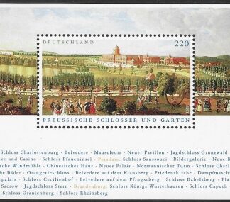 2005 Germany. MS.3369 Prussian Schlosses 1st Issue. U/M (MNH) cat. value £10.00