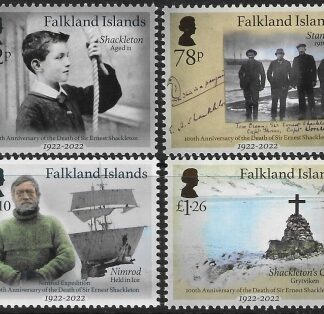 2022 Falkland Islands SG.1500-3  Centenary of Death of Sir Ernest Shackleton set 4 values U/M (MNH)