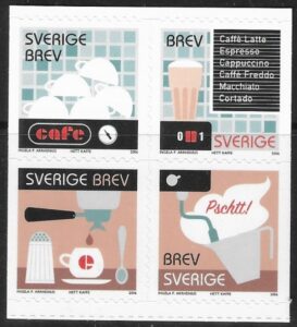 2006 Sweden SG.2442-5 Coffee drinking. U/M (MNH)
