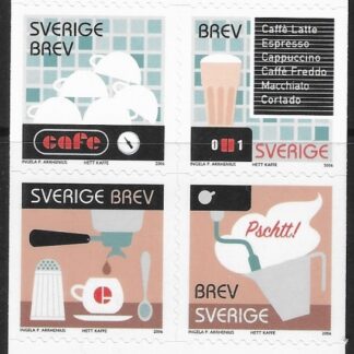 2006 Sweden  SG.2442-5  Coffee drinking.  U/M (MNH)