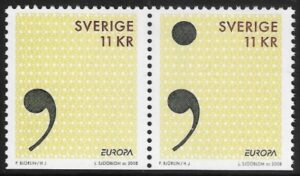 2008 Sweden SG.2555-7 Europa 'Letter'. U/M (MNH)