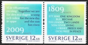 2009 Sweden SG.2609-10 Bicent of Sweden-Finland Seperation. U/M (MNH)