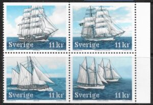 2008 Sweden SG.2565-8 Sailing Ships. U/M (MNH)